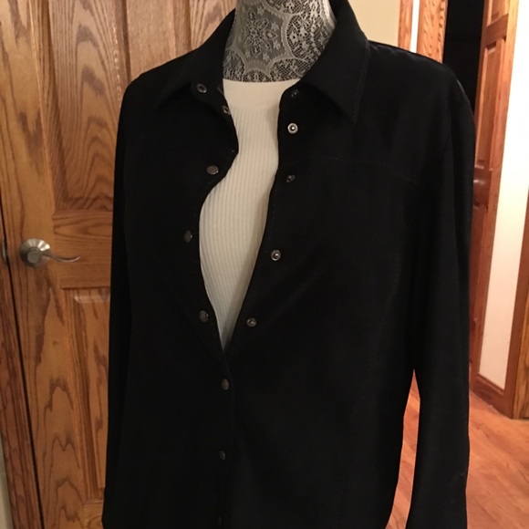 Black Suede Contrast stitching, Must Have In your Basics Closet - Picture 4 of 16